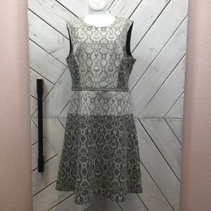 Badgley Mischka Belle Snakeskin Printed Dress